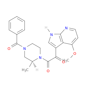 1-[(2S)-4-苯甲酰基-2-甲基-1-哌嗪基]-2-(4-甲氧基-1H-吡咯,[2,3-B]Pyridin-3-基)-1,2-乙烯基