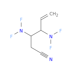 5-Hexenenitrile, 3,4-bis(difluoroamino)-