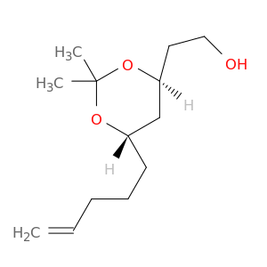 1,3-Dioxane-4-ethanol, 2,2-dimethyl-6-(4-pentenyl)-, (4S,6S)-