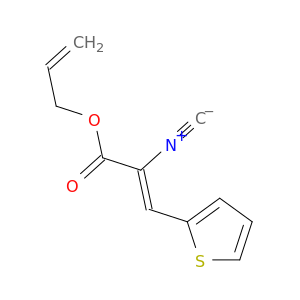 2-Propenoic acid, 2-isocyano-3-(2-thienyl)-, 2-propenyl ester, (Z)-