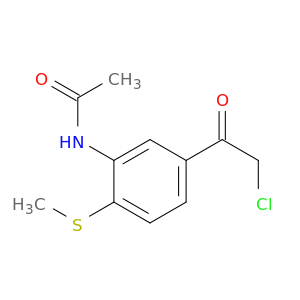 N-(5-(2-Chloroacetyl)-2-(methylthio)phenyl)acetamide