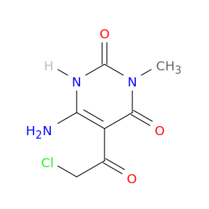 2,4(1H,3H)-Pyrimidinedione, 6-amino-5-(chloroacetyl)-3-methyl-