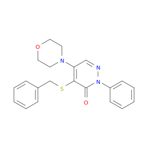 5-(4-吗啉基)-2-苯基-4-[(苯基甲基)硫代]-3(2H)-吡啶啉酮