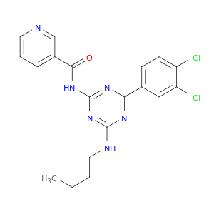 N-[4-BUTYLAMINO-6-(3,4-DICHLOROPHENYL)-1,3,5-TRIAZIN-2-YL]PYRIDINE-3-CARBOXAMIDE