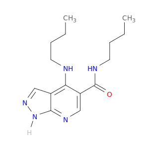 1H-Pyrazolo[3,4-b]pyridine-5-carboxamide, N-butyl-4-(butylamino)-