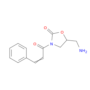 2-Oxazolidinone, 5-(aminomethyl)-3-(1-oxo-3-phenyl-2-propenyl)-