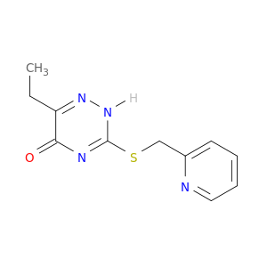 1,2,4-Triazin-5(2H)-one, 6-ethyl-3-[(2-pyridinylmethyl)thio]-