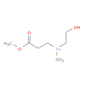 Propanoic acid, 3-[(2-hydroxyethyl)methylarsino]-, methyl ester
