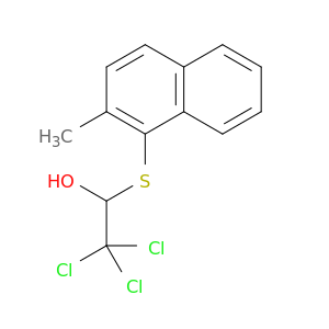 Ethanol, 2,2,2-trichloro-1-[(methyl-1-naphthalenyl)thio]-