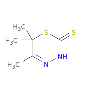 2H-1,3,4-Thiadiazine-2-thione, 3,6-dihydro-5,6,6-trimethyl-