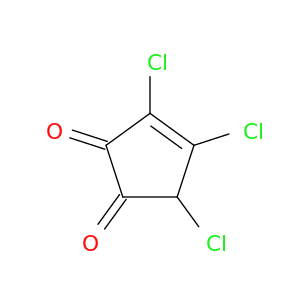 3-Cyclopentene-1,2-dione, 3,4,5-trichloro-