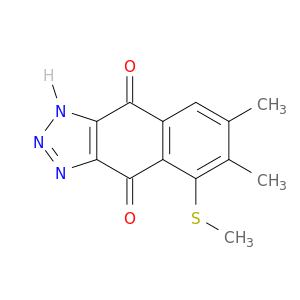 1H-Naphtho[2,3-d]triazole-4,9-dione, 6,7-dimethyl-5-(methylthio)-