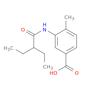3-(2-Ethylbutanamido)-4-methylbenzoic acid
