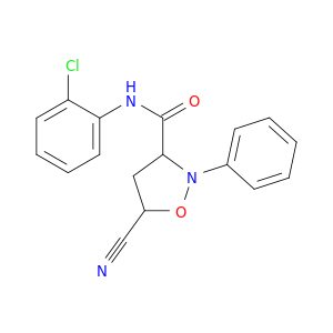 3-Isoxazolidinecarboxamide, N-(2-chlorophenyl)-5-cyano-2-phenyl-