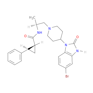 (1R,2R)-N-([S]-1-{4-[5-BROMO-2-OXO-2,3-DIHYDRO-1H-BENZO(D)IMIDAZOL-1-YL]PIPERIDIN-1-YL}PROPAN-2-YL)-2-PHENYLCYCLOPROPANECARBOXAMIDE;VU0359595