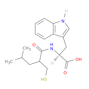 L-Tryptophan, N-[2-(mercaptomethyl)-4-methyl-1-oxopentyl]-