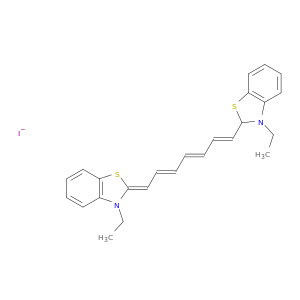 (2Z)-3-ETHYL-2-[(2E,4E,6E)-7-(3-ETHYLBENZOTHIAZOL-2-YL)HEPTA-2,4,6-TRI ENYLIDENE]BENZO[D]THIAZOLE IODIDE