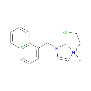 1H-Imidazolium, 1-(2-chloroethyl)-3-(1-naphthalenylmethyl)-, chloride