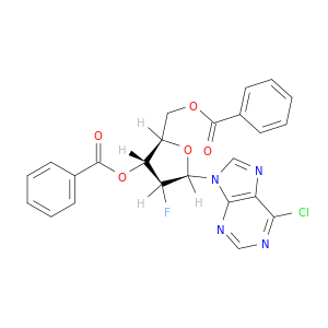 6-氯-9-(3,5-二-O-苯甲酰基-2-脱氧-2-氟-BETA-D-阿拉伯呋喃糖基)-9H-嘌呤