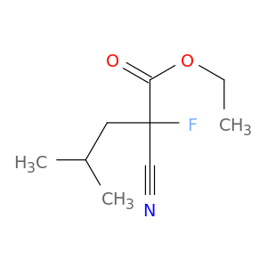 Pentanoic acid,2-cyano-2-fluoro-4-methyl-, ethyl ester