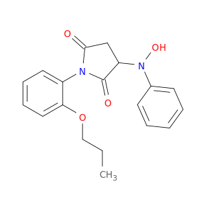 2,5-Pyrrolidinedione, 3-(hydroxyphenylamino)-1-(2-propoxyphenyl)-