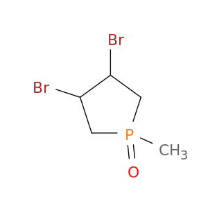 3,4-dibromo-1-methyl-1$l^C<sub>5</sub>H<sub>9</sub>Br<sub>2</sub>OP-phosphacyclopentane 1-oxide