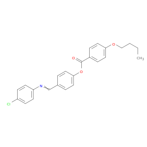 Benzoic acid, 4-butoxy-, 4-[[(4-chlorophenyl)imino]methyl]phenyl ester