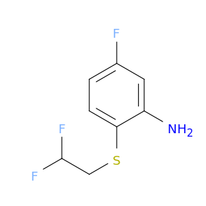 2-[(2,2-Difluoroethyl)sulfanyl]-5-fluoroaniline
