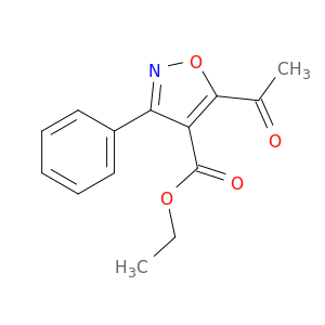 4-Isoxazolecarboxylicacid, 5-acetyl-3-phenyl-, ethyl ester