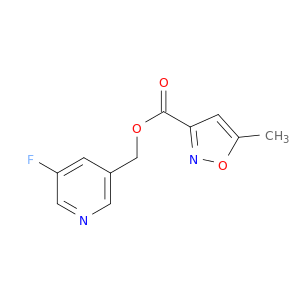 3-Isoxazolecarboxylicacid, 5-methyl-, (5-fluoro-3-pyridinyl)methyl ester
