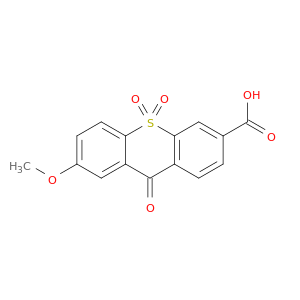 9H-Thioxanthene-3-carboxylic acid, 7-methoxy-9-oxo-, 10,10-dioxide