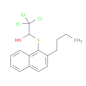 Ethanol, 1-[(butyl-1-naphthalenyl)thio]-2,2,2-trichloro-