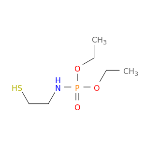 Phosphoramidic acid, (2-mercaptoethyl)-, diethyl ester