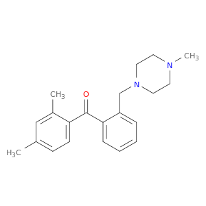 2,4-DIMETHYL-2'-(4-METHYLPIPERAZIN-1-YLMETHYL)BENZOPHENONE