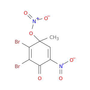 2,5-Cyclohexadien-1-one, 2,3-dibromo-4-methyl-6-nitro-4-(nitrooxy)-