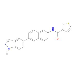 3-Thiophenecarboxamide, N-[6-(1H-indazol-5-yl)-2-naphthalenyl]-