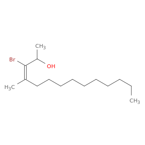 3-Tetradecen-2-ol, 3-bromo-4-methyl-, (3E)-