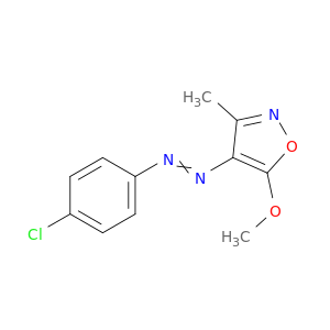 Isoxazole, 4-[(4-chlorophenyl)azo]-5-methoxy-3-methyl-