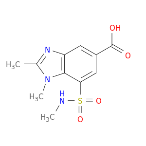 1H-Benzimidazole-5-carboxylicacid, 1,2-dimethyl-7-[(methylamino)sulfonyl]-