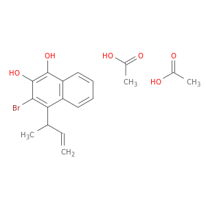 1,2-Naphthalenediol, 3-bromo-4-(1-methyl-2-propenyl)-, diacetate