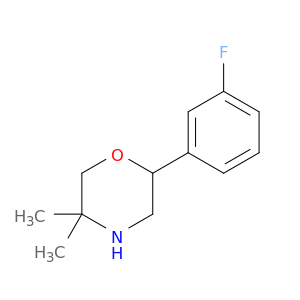 2-(3-Fluorophenyl)-5,5-dimethylmorpholine