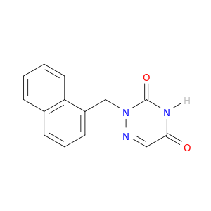 1,2,4-Triazine-3,5(2H,4H)-dione, 2-(1-naphthalenylmethyl)-