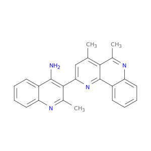 3-(4,5-二甲基苯并[H]-1,6-萘啶-2-基)-2-甲基-4-喹啉胺