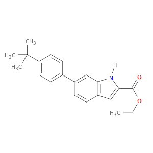 1H-Indole-2-carboxylic acid, 6-[4-(1,1-dimethylethyl)phenyl]-, ethyl ester
