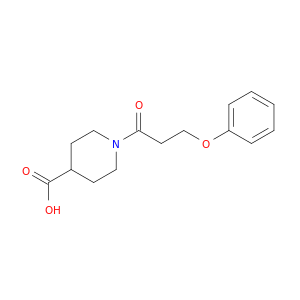 1-(3-Phenoxypropanoyl)piperidine-4-carboxylic Acid