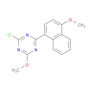 1,3,5-Triazine, 2-chloro-4-methoxy-6-(4-methoxy-1-naphthalenyl)-