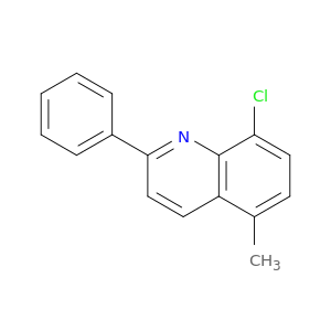 Quinoline,8-chloro-5-methyl-2-phenyl-