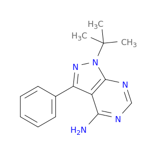 1H-Pyrazolo[3,4-d]pyrimidin-4-amine, 1-(1,1-dimethylethyl)-3-phenyl-