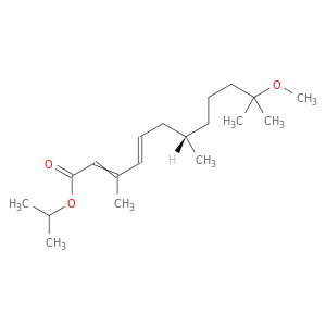 (2E,4E,7S)-11-甲氧基-3,7,11-三甲基-2,4-十二碳二烯酸 1-异丙基酯