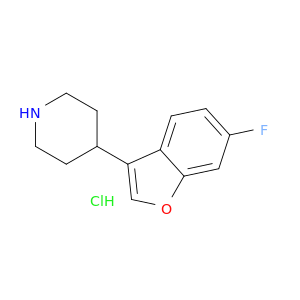 Piperidine, 4-(6-fluoro-3-benzofuranyl)-, hydrochloride